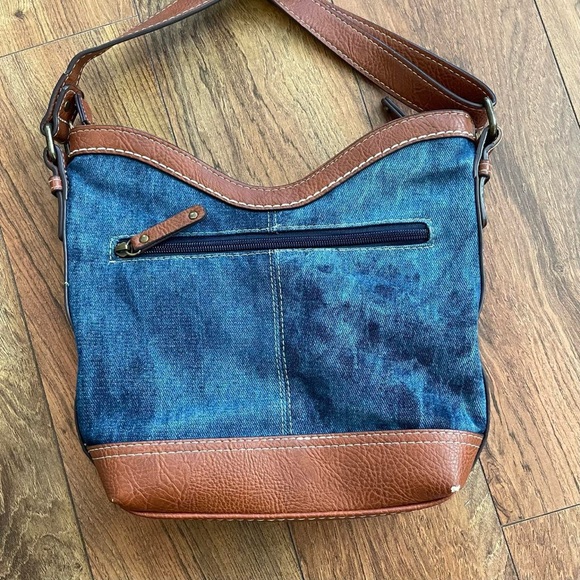 Brown and Blue Women's Bag - Picture 5 of 8